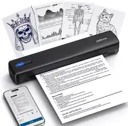 Portable Printer Wireless for Travel, D810 Bluetooth Thermal Printer for 8.5"x11