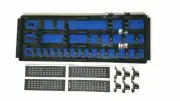 Ernst 9538 BL - Socket Boss Tray/ Rails/ ⅜" Clips/ Ratchet- eXtension Holder