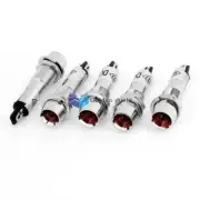 DC 24V 5 Pcs Thread Green Bulb Power Signal Indicator Pilot Light Lamp 8mm✦Kd