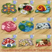 Latch Hook Rug kits For Embroidery Beginners Flower Animals Carpet Cushion TO