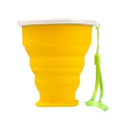 2PCS Portable Foldable Silicone Cups Creative Water Bottle Outdoor Sports Cup