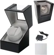 MAOPINER Single Automatic Watch Winder with Japanese 4.7x5.1x6.3inch, Black