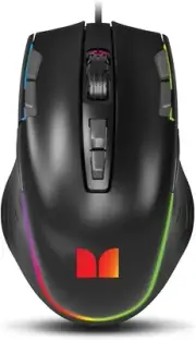 Monster Ghost Ergonomic Corded PC Gaming Mouse, Black, 2MNGM0306B0L2