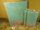 Vanderbilt Tablecloth & 8 Napkins Poly-Cot Permanent Press Mint Grn 60"x84" Oval