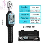 Digital Torque Wrench 1/2 3/8 1/4 Ratchet Head Bike Repair Tool Adjustable Mode