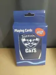 1 Pack AFL Geelong Cats Playing Cards 52 cards plus Jokers - Jersey Team Logo