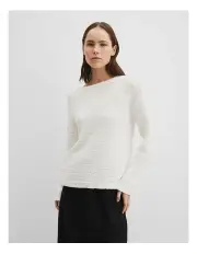 [Country Road] Long Sleeve Tape Knit in Antique White