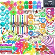 120 Pcs Kids Party Bag Fillers, Party Gifts for Children Birthday, Goodie Bag Fillers, Assortment Treasure Box Prizes, Prizes for Kids Classroom Rewards, Carnival Prizes