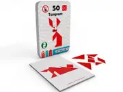 The Purple Cow 50 Tangram Magnetic Game for Ages 5+ (PUR133958)
