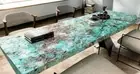 60" x 30" Amazonite Stones Tabletop / Counter Top / Dining Tabletop Decor