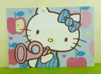 在飛比找樂天市場購物網優惠-【震撼精品百貨】Hello Kitty 凱蒂貓 卡片-喇叭藍