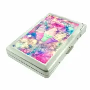 Galaxy Cones Em1 Cigarette Case with Built in Lighter Metal Wallet