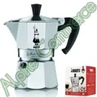 *1-Kettle* Bialetti Moka Express Espresso Maker 4.4 Oz 3 Cups Aluminum 0001162