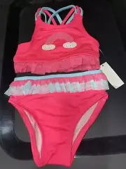 12 Mo Baby Swimsuit /Bikini~Pink/Rainbow~Lemon Kiss