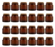 24 Pack 100Ml Small Glass Bottles,Mini Glass Jars,Candle Jars for Making Candles