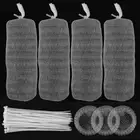 50Pcs Washing Machine Lint Trap Stainless Steel Snare Traps with 50 Cable Ties ☪