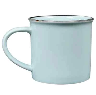 Oneida L2105009042 Luzerne Tin Tin Blue 11 oz. Porcelain Coffee Mug - 3 Doz