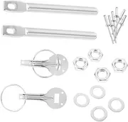 iplusmile Stainless Steel Hood Pin Kit Quick Release Locking Pins for Car Hood Latch