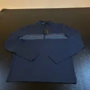 Travis Mathew Make Music Stretch Quarter Zip Pullover Stretch Navy Mens Small