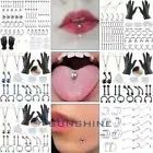 Professional Body Piercing Tool Kit Ear Lip Tongue Nose Navel Nipple Rings Set