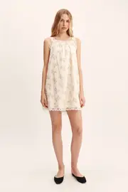 ELODIE MINI DRESS - BLUE BLOOMS