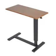 Adjustable Height Overbed Table Bedside Sofa Side Table with Hidden Wheels Hospi