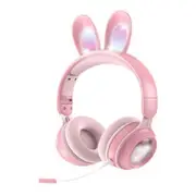 Cute Foldable RGB Luminous Wireless Bluetooth Headset With Microphone