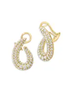 Bloomingdale's Fine Collection Diamond Pave Spiral Hoop Earrings in 14K Yellow Gold, 2.50 tcw