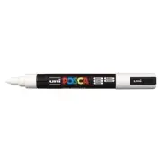 Posca PC 1M White Marking Pen 0.7mm Water Based Ink for Multiple Surfaces