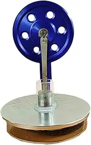 EHJRE Desktop Model of Stirling Engine, Metal Steam Motor Assembly, Blue