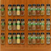 30 Spice Gripper Cabinet Holder - 6 Strips, Holds 30 Jars