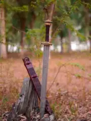 Custom Viking Sword, Hand Forged , Viking Sword, Battle Ready With Scabbard