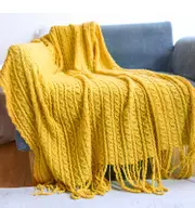 125x240cm Cozy Decorative Knit Woven Throw Blanket Sofa Throw Bed Throw Bed Blanket
