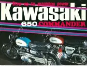 1969 Kawasaki Commander 650 twin motorcycle sales brochure(Reprint) $10.00