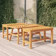 Fin Coffee Table Side Table Outdoor Table Outdoor Furniture Solid Wood Acacia