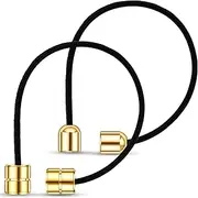 2 Pcs Begleri Fidget Beads Copper Worry Fidget Beads Worry Beads Begleri Beads begleri Fidget Toy Cylinder and Bell Shaped Bead Handmade Novelty and Gag Toys for Men Women Anxiety Relief, 7 Inch Long