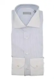 NEW STEFANO RICCI Dress Shirt 100% Cotton Size 15.5 Us 39 Eu ( C205)