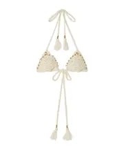 Cape Jasmine bikini top S,M light beige