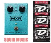 MXR Classic 108 Fuzz M-173 Guitar Effects Pedal M173 ( 3 SETS OF GUITAR STRINGS)