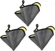 BESPORTBLE 3Pcs Guitar Cleaning Cloth Durable Polishing Tool for Electric Guitar Piano and Other Instruments Super Fine Texture Reusable Wiping Cloths with Strong Dust Removal