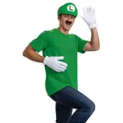 Classic Elevated Super Mario Bros Luigi Costume Accessory Kit