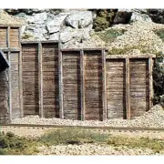 Woodland Scenics C1260 HO Three Timber Retaining Walls