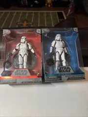 Two Star Wars Disney Store Elite Series Die Cast Imperial Stormtrooper Figures