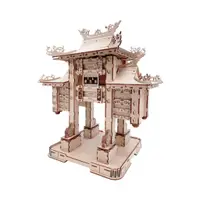 在飛比找蝦皮購物優惠-【 EAVO】嘉義城隍廟牌樓 組裝模型  模型 廟會 陣頭 