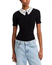 Essentiel Antwerp Lace Collar Top