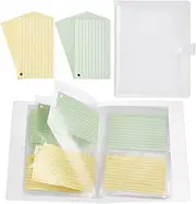 AHANDMAKER 2Pcs 3x5 Index Card Holder, with 100Pcs 3x5 Inch Index Cards, Flash Card Holder, Index Card Organizer for Note Cards, Flash Cards and Recipe Cards, Hold 320 Cards