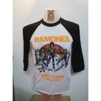 在飛比找蝦皮購物優惠-Baju Band RAMONES 3Q 標籤屏幕星星 US