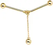 [Holibanna] Fashionable Lapel Pin Metal Collar Pin Spiral Button Brooch for Men Women Gold