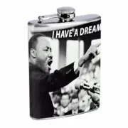 Martin Luther King Jr. D4 8oz Stainless Steel Hip Flask