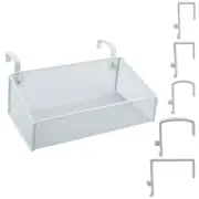 Bedside Shelf for Bed & Bunk Storage Basket Office Cubical Wall White